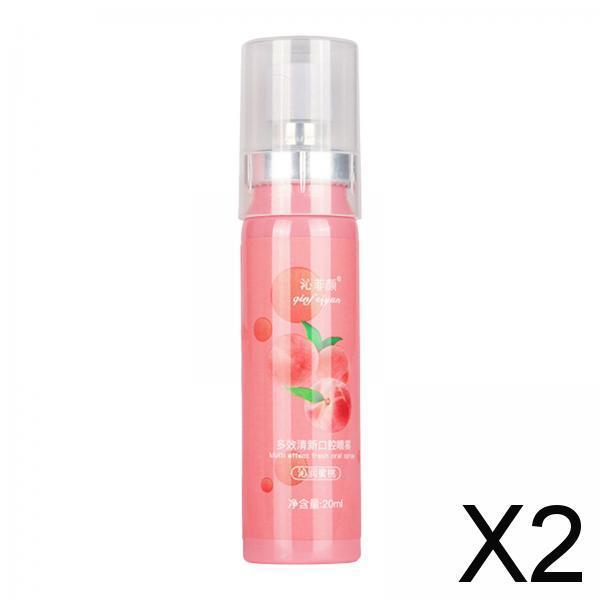 2xPortable Breath Freshener Spray Fights Bad Breath for Office Home Travel
