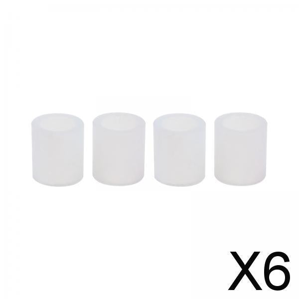 6x4Pcs Rubber Rollers Durable Rubber Roller Wheel for Electric Cutting Machine White