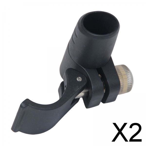 2xWalking Stick Lock Walking Pole Flip Lock Black for Snowshoeing Hiking 18 Oblique Caliber