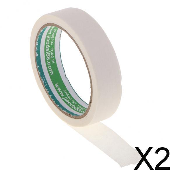 2xWritable Masking Tape Roll White for Home Office Labels DIY Decoration 24mm