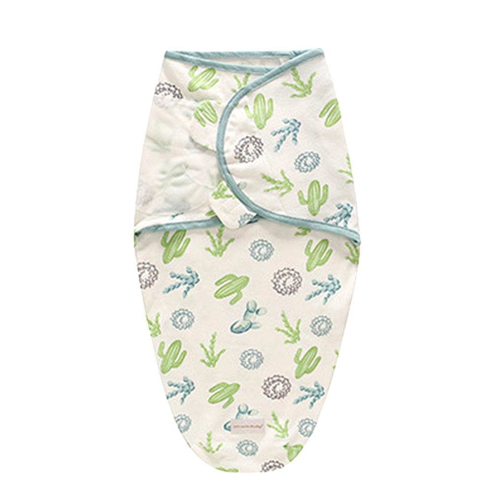 Baby Infant Swaddle Wrap Blanket Sleeping Bag Cactus (0-3M)