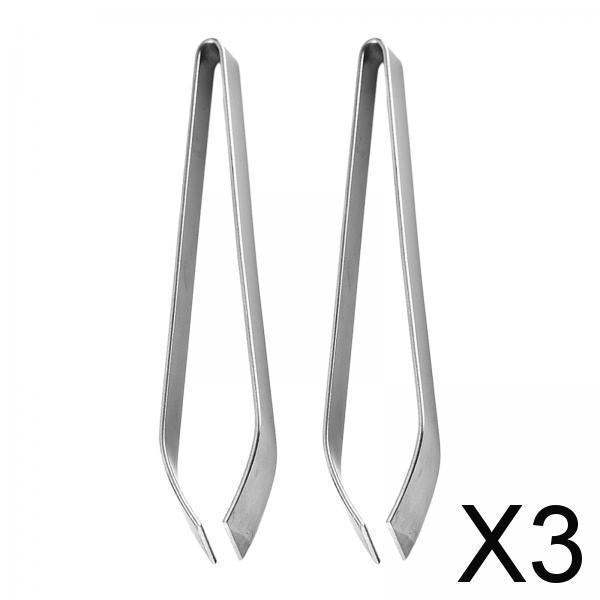 3x2Pcs Fish Bone Tweezers Japanese Sushi Tongs for Removing Bones & Scales