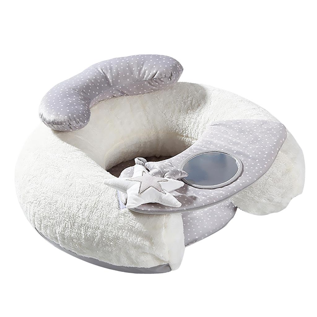 Toddler Learning To Sit Inflatable Sofa Cute Cotton Baby Soft Seat Holder