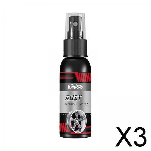 3xMultipurpose Car Rust Remover Spray for Door Handles Bikes Trucks 30ml