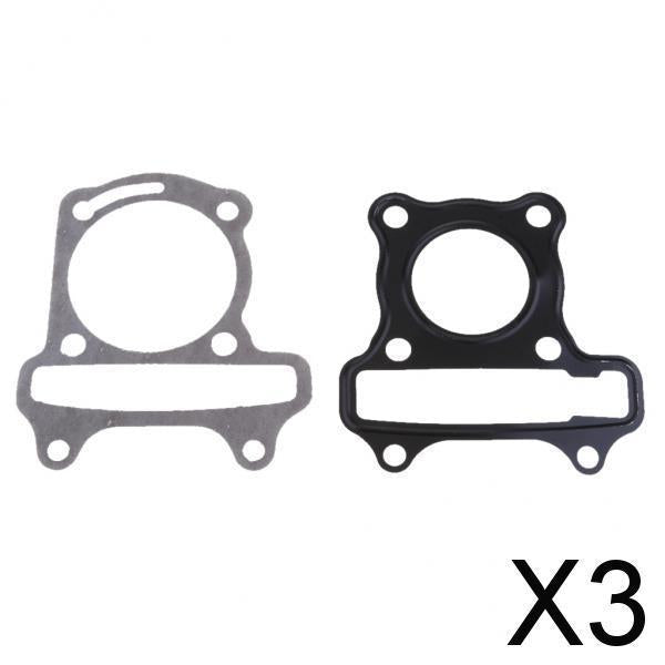 3xBig Bore Cylinder Base & Head Gaskets for GY6 Engine Scooter 50cc(39mm)