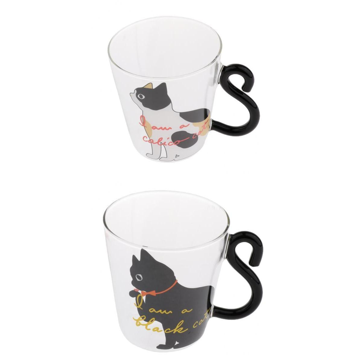 2Style Art Cat Pattern Glass Cup Glass Coffee Mugs