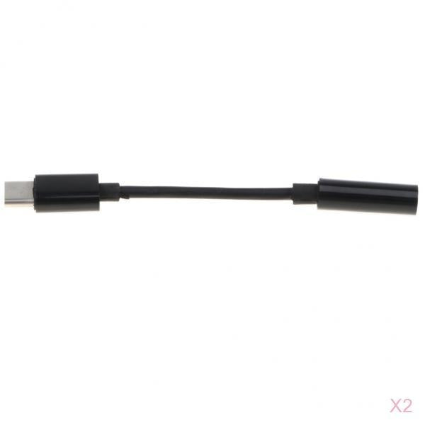 2 Pieces For Samsung Type c To 3.5mm Audio Cable Adapter Aux Headphone Jack