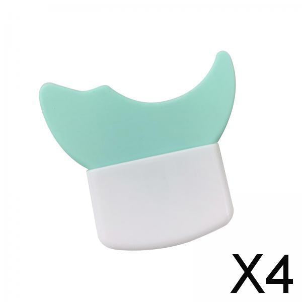 4xEyeliner Stencil Eyeshadow Stencil Eyeshadow Applicators Plate Eyelash Guard Green