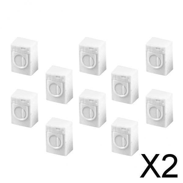 2xDoll House Decoration Indoor Furniture Washer Wash Machine Set 1/50 O Scale