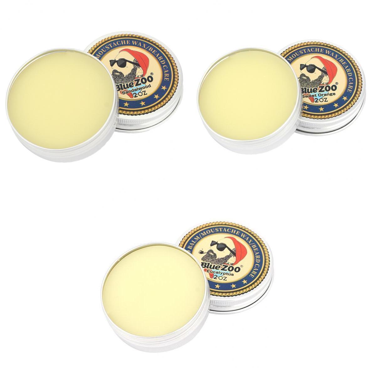 3x Beard Balm Leave-In Taming Styling Conditioner Moustache Wax Moisturizing
