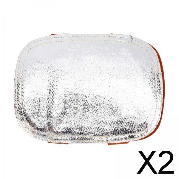 2xHand Heat Shield Welding Gloves Pad for Cutting Metal Smelting Camping