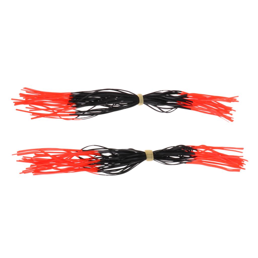 2pcs Bow String Silencer Whiskers Reduce String Noise Vibration Red+Black