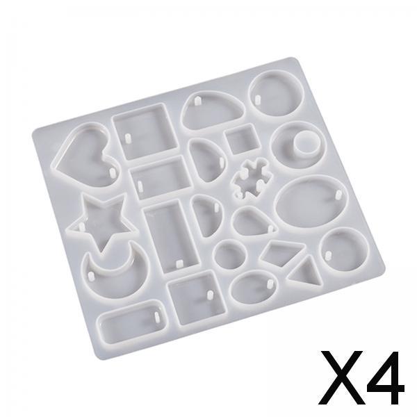 4xResin Pendant Model Jewelry Resin Casting Model for Bracelet DIY Craft Style A