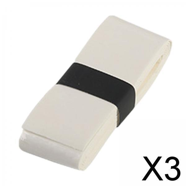 3xTennis Badminton Racket Wrap Tape Accessories Overgrip Grip Tape Handle Tape White