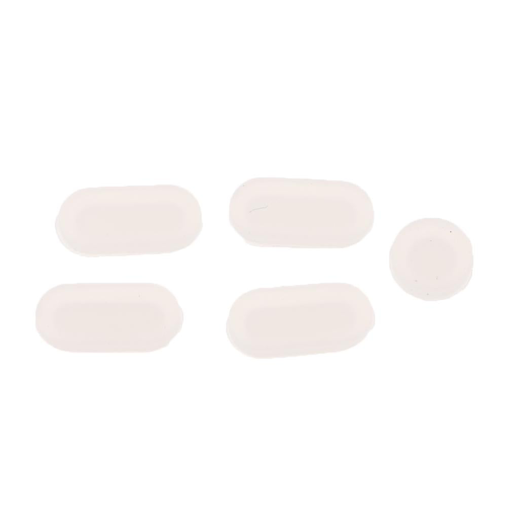3xSilicone Dust Stopper Dustproof Plug USB Earphone Port Cap for MacBook Clear