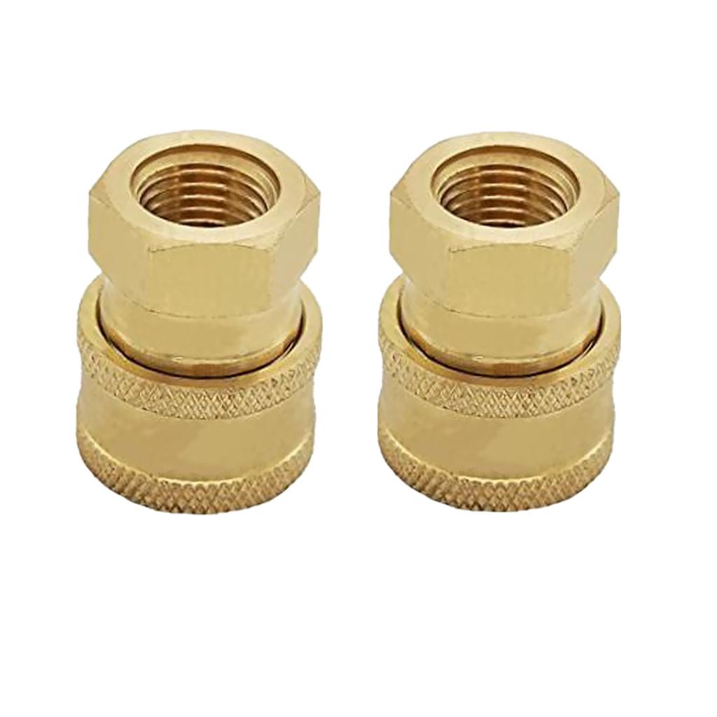 2 Pieces Pressure Washer Quick Release Socket 15mm to 3/8 Female Connector