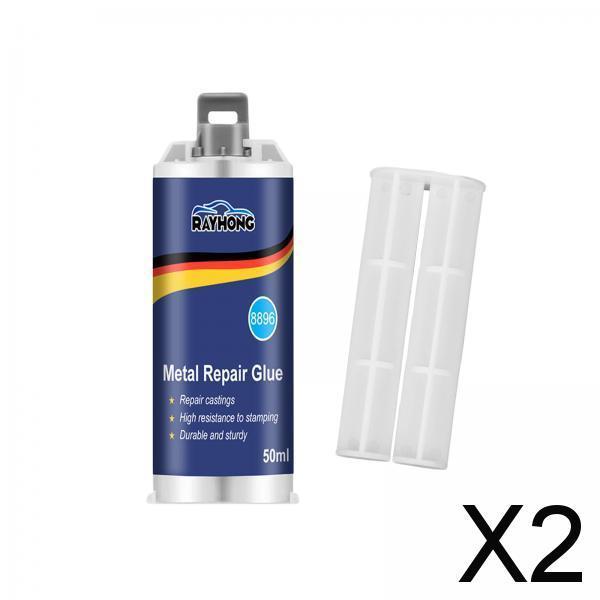 2xMetal Repair Glue High Temp for Castings Repairing Defects Abrasion Fracture 50ml