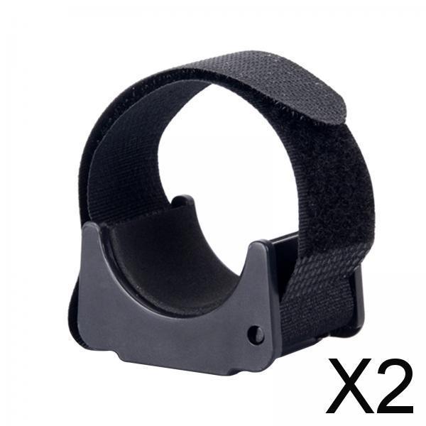 2xFlashlight Mount clip bikes Handlebar Lamp Mount Clamp for 20mm to 50mm Torch