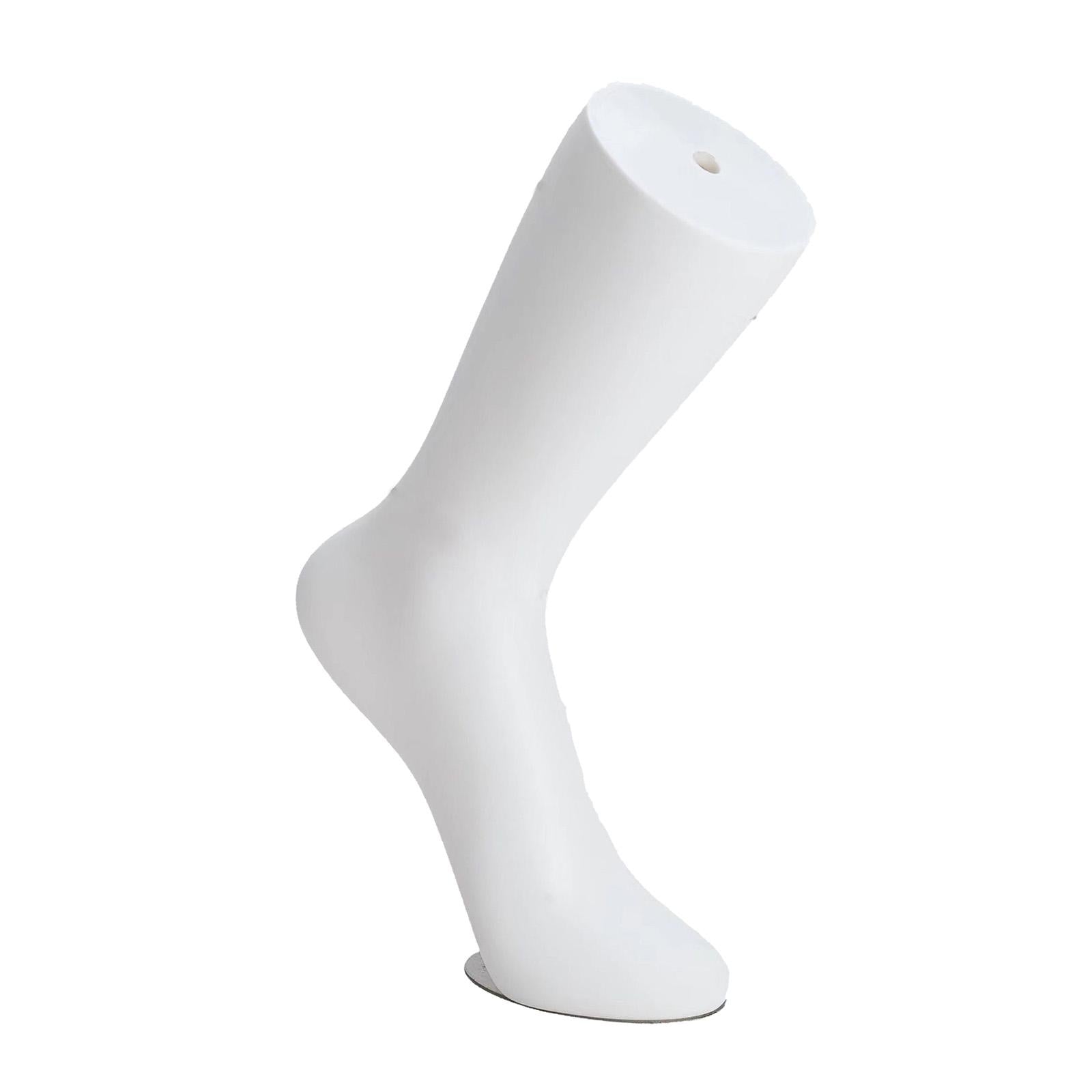 Mannequin Adult Feet Female Lifelike Standing for Chain Ankle Sandals Socks Left Foot White