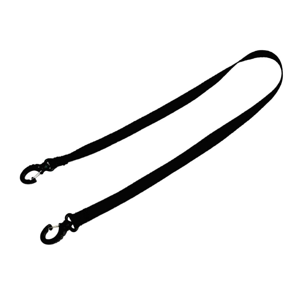 Snowboard Boot Carrier Straps Shoulder Leash for Ice Skates Ski Boot Black