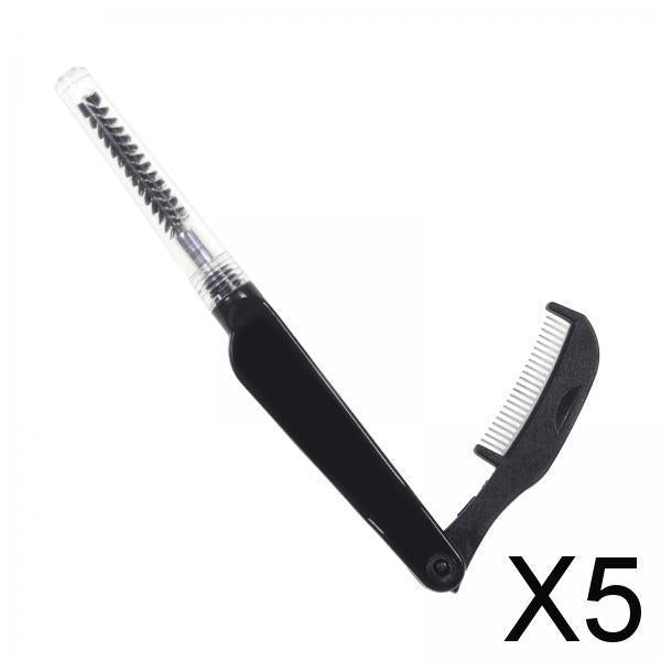 5xFly Tying Tool Dubbing Brush Foldable Comb Plastic Hair Comb Forcep Tool DIY