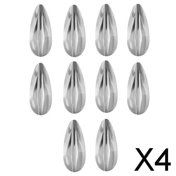 4x10pcs Clear Fishing Weights Long Distance Lure Flies Sinker C
