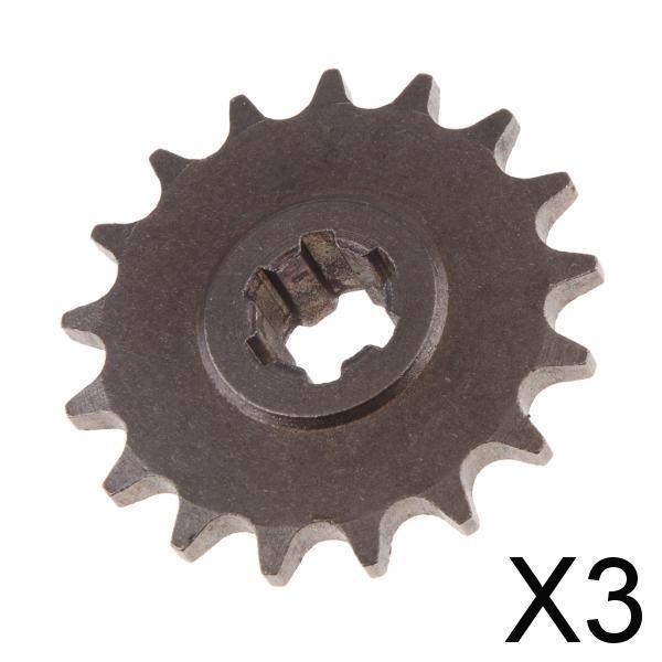 3x17T Front Sprocket Pinion for 49cc 2 Stroke Mini Dirt Pocket Bike