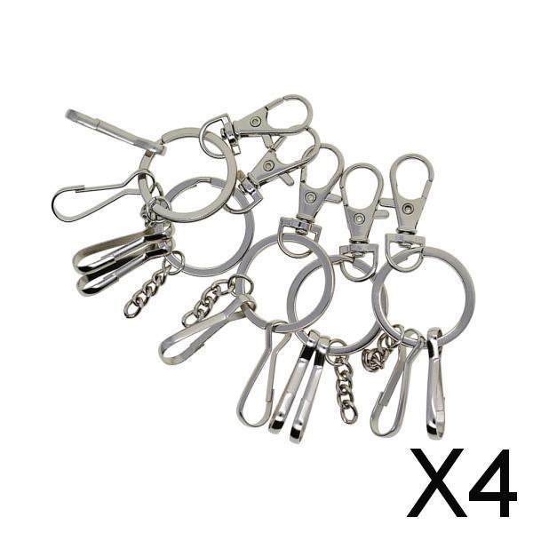 4x5 Sets Lobster Clasp Keychain Snap Lanyard Clips Keyring Key Ring Carabiner
