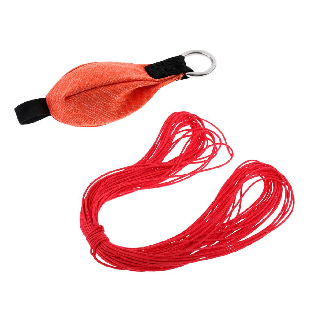 250g/8.8 oz Climbing Tree Arborist Throw Weight Bag 10m Red Rope