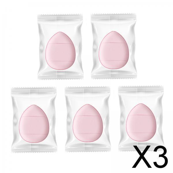 3x5x Finger Powder Puff Mini Makeup Puff for Repair Cream Concealer Eye Shadow Pink