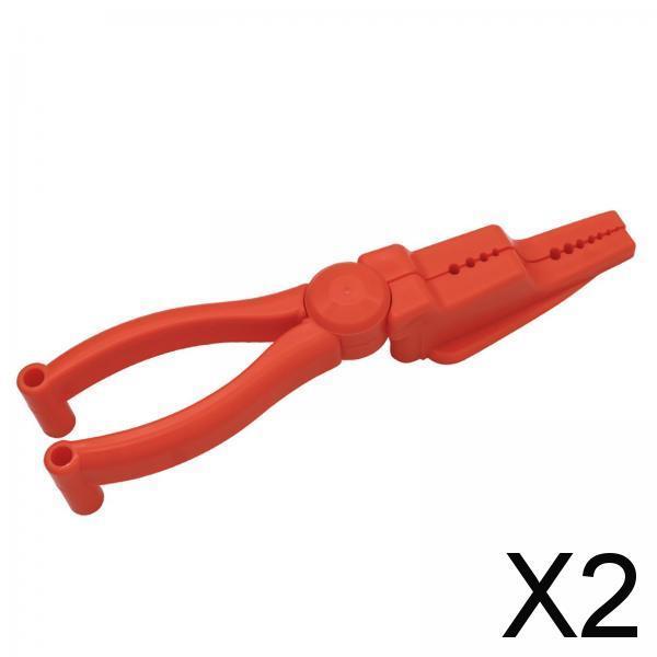 2xNail Holder Pliers Screw Nails Fixer Tool Portable Nail Holder for Hammering Orange