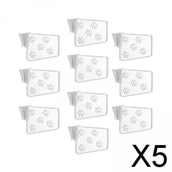 5x10Pcs Refrigerator Organizer Bins Partition Fridge Storage Container Divider
