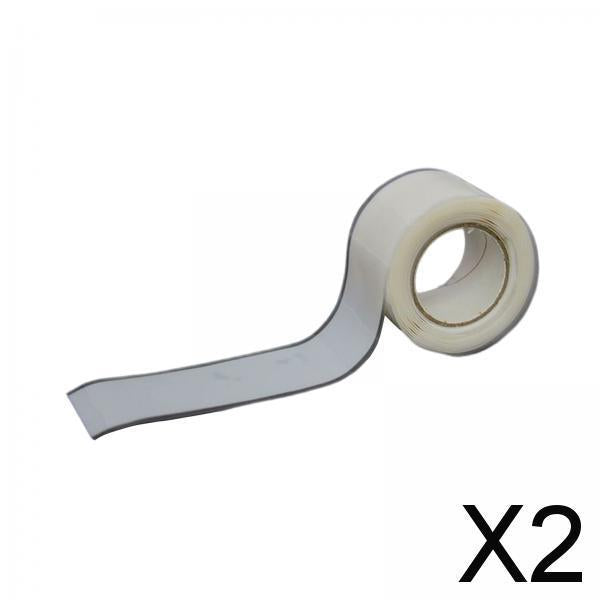 2xSealing Strip Sticker Waterproof Silicone Grip Tape for Outdoor Operations White