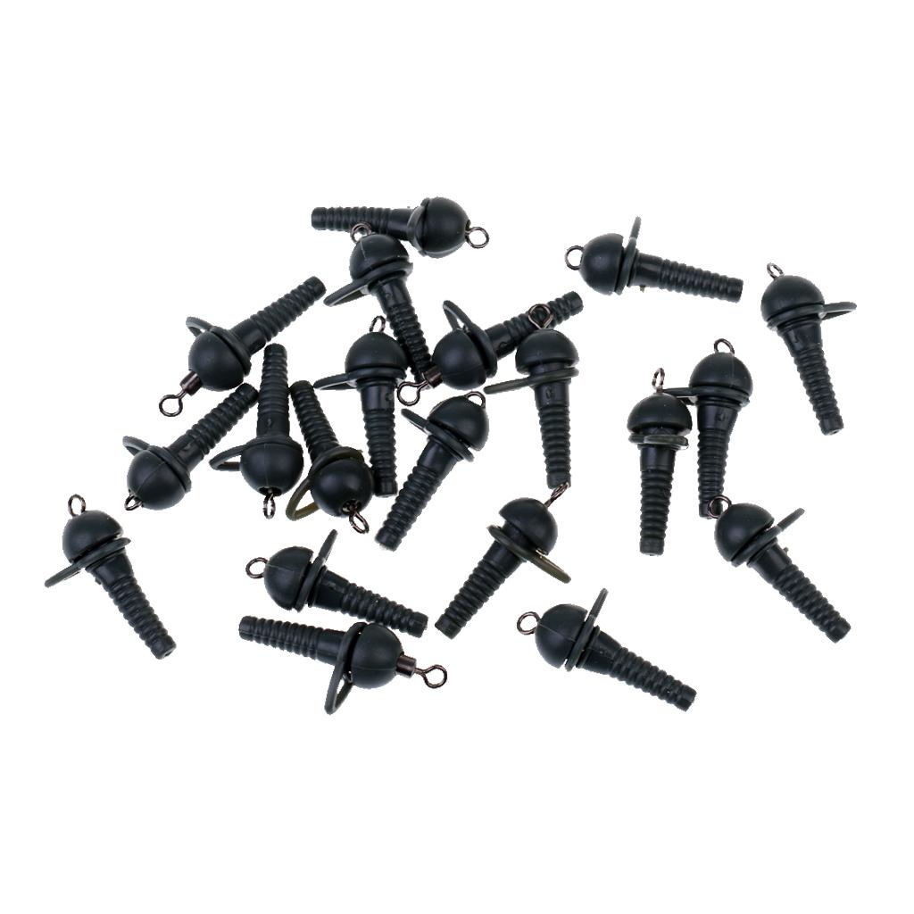 60Pcs Carp Fishing Terminal Rig Set Safety Sleeves Rig Rings Rolling Swivels