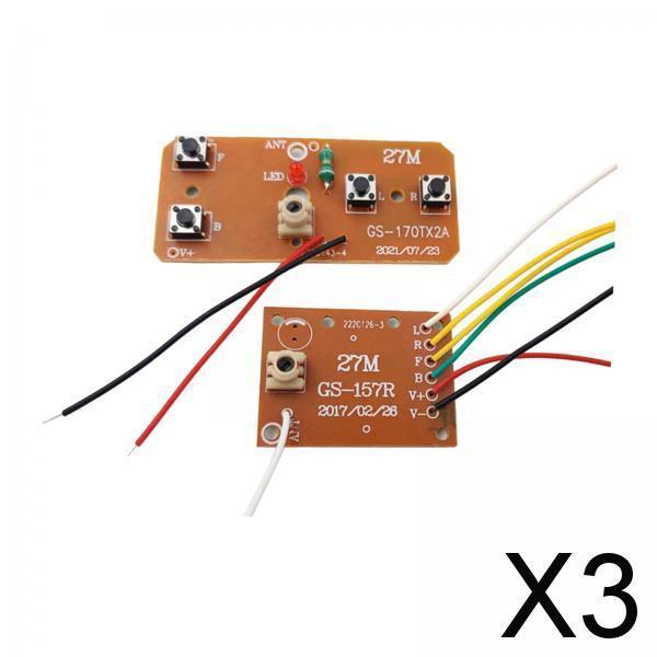 3xRemote Control Circuit Board 4 Channels for RC Truck Toy DIY RC Airplane Toy