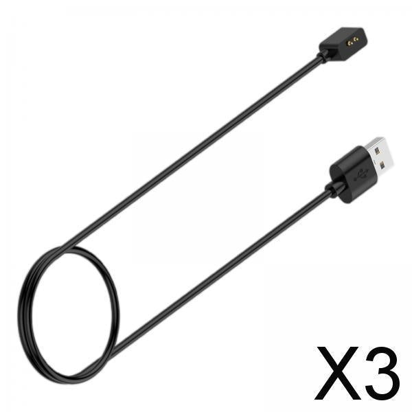 3xUSB Charging Cable Smart Bracelet Black for Redmi Smart Band Pro Accessories 55mm