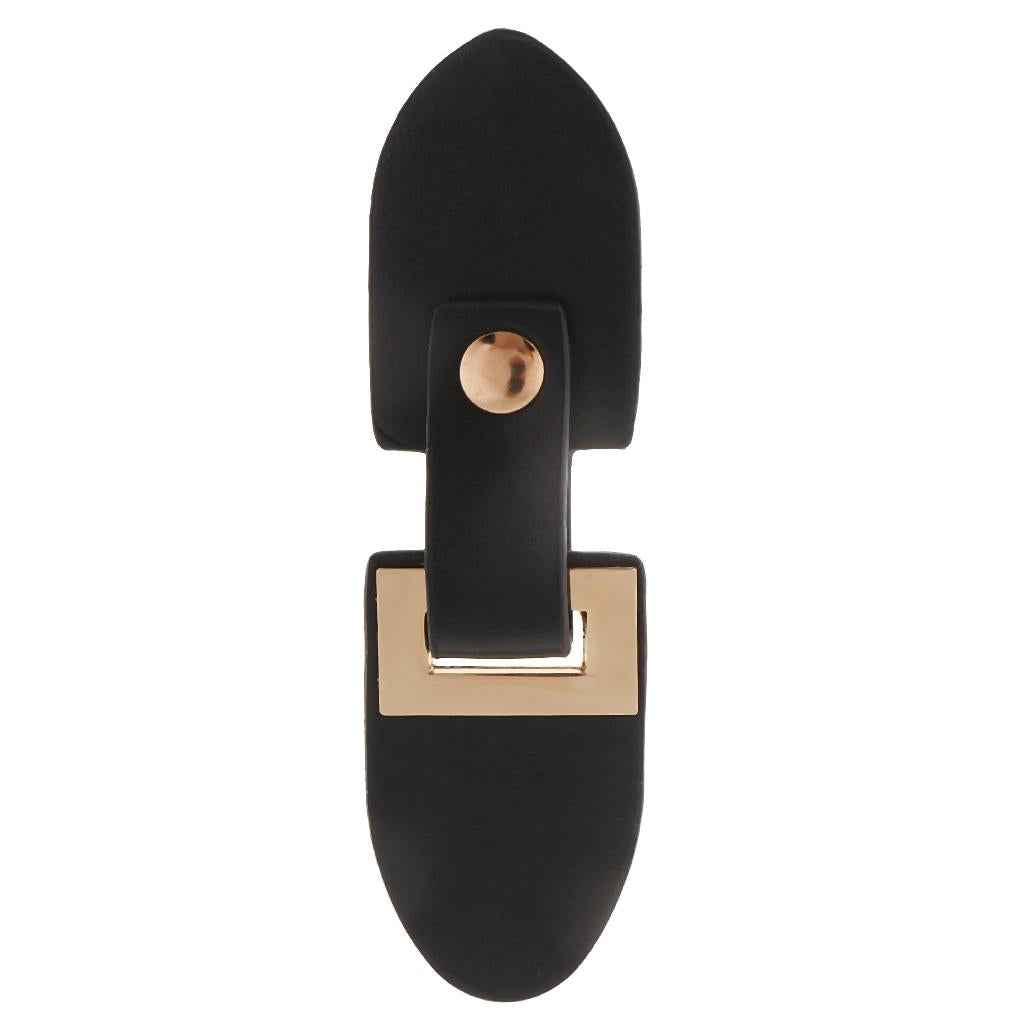 1 Pair PU Leather Snap Toggle Button Coat Fastener for Clothes Single Buckle