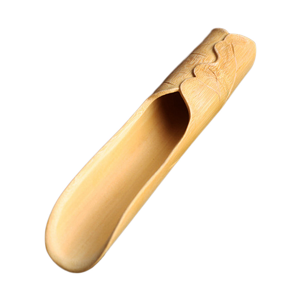 Japanese Bamboo Tea Spoon Tea Utensils Tea Tools Roll Lotus Leaf