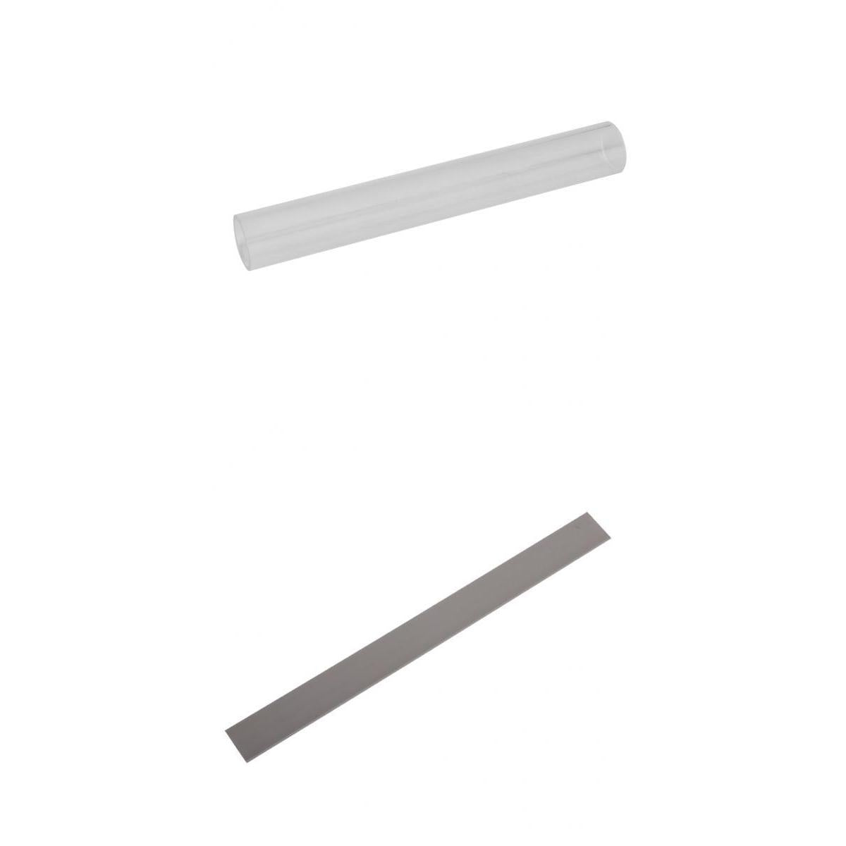 2pcs 8 Stainless Steel Blade&7" Clear Acrylic Roller for Polymer Clay Craft"