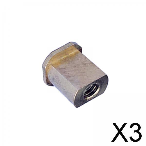 3xIce Hockey Helmet Repair Useful Helmet Hardware for Sports Football Baseball Square Copper Nut