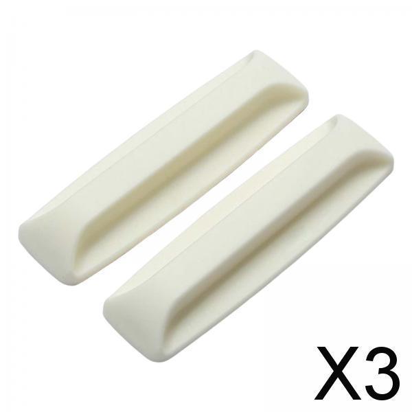 3x2Pcs Drawer Pull Helper No Punching with Glue Portable for Smooth Surface White