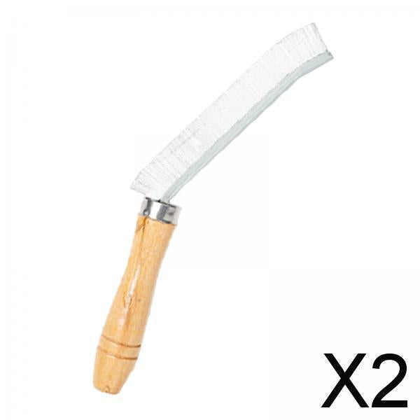 2xWindow Track Cleaning Brush Window Groove Cleaning Brush for Kitchen Bathtub White
