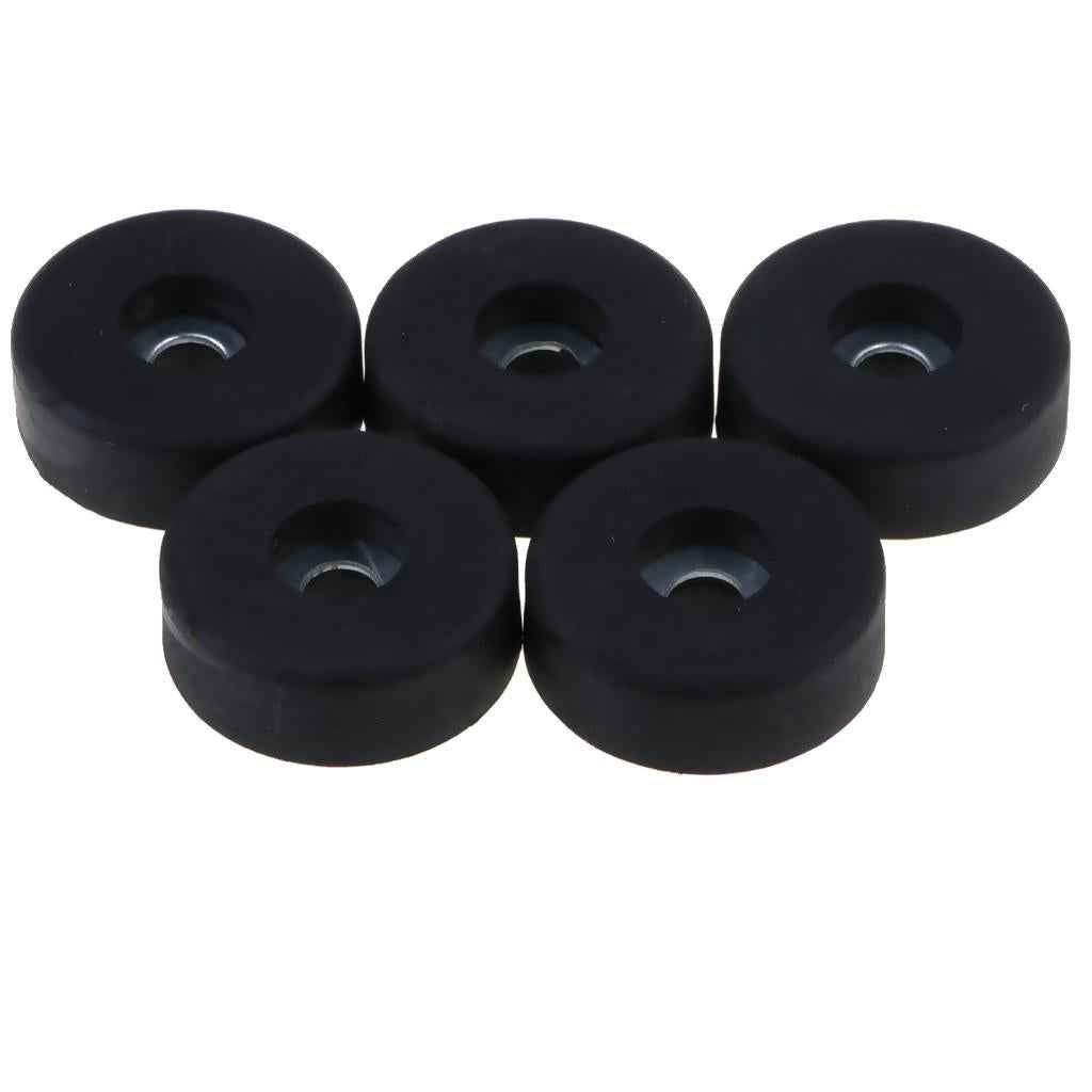 5pcs Round Black Bumpers Pads Rubber Feet, 30x10mm