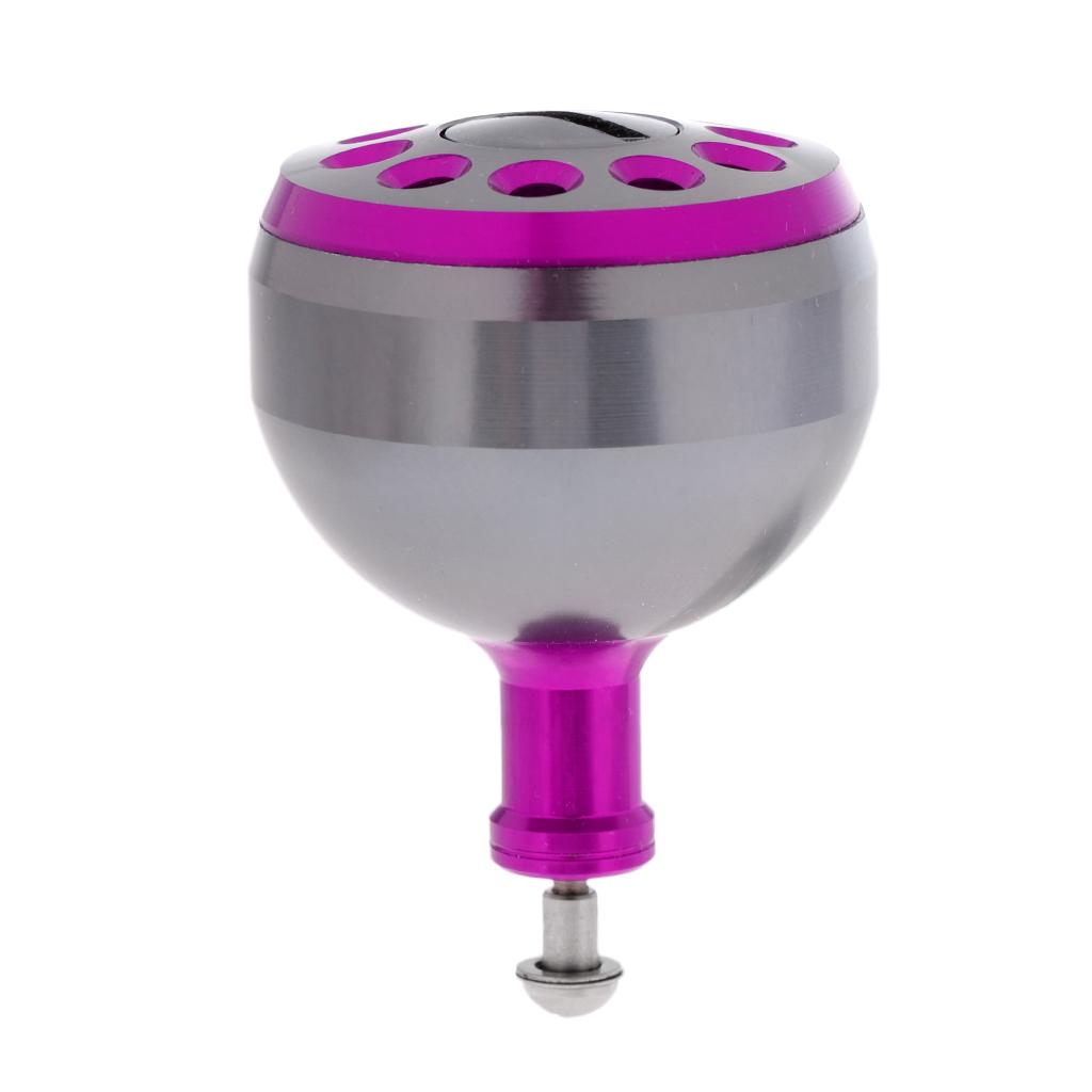 CNC Metal Fishing Reel Handle Ball Knob for S/D/A Spinning Reel 38mm Purple