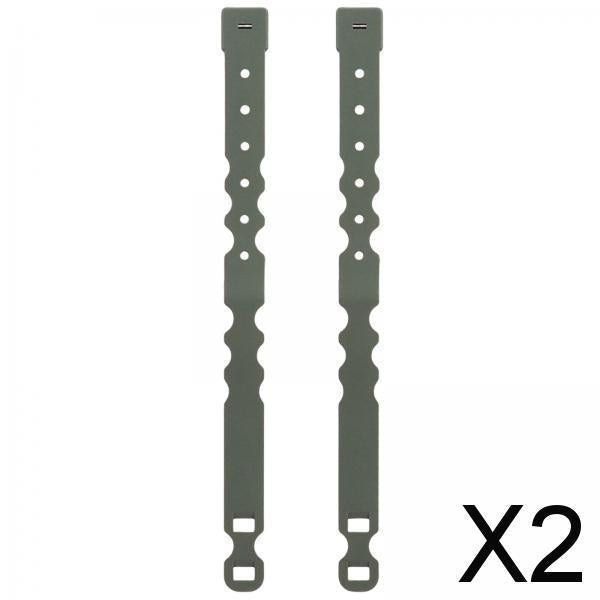 2x2 Pieces Tailor Malice Clips Strap Buckle for Vest Backpack Gear Holder Green
