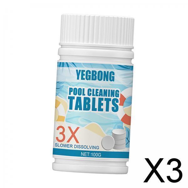 3xPool Cleaning Tools Durable Pool Accessory for Hot Tub Fountains Large Pools Tablet