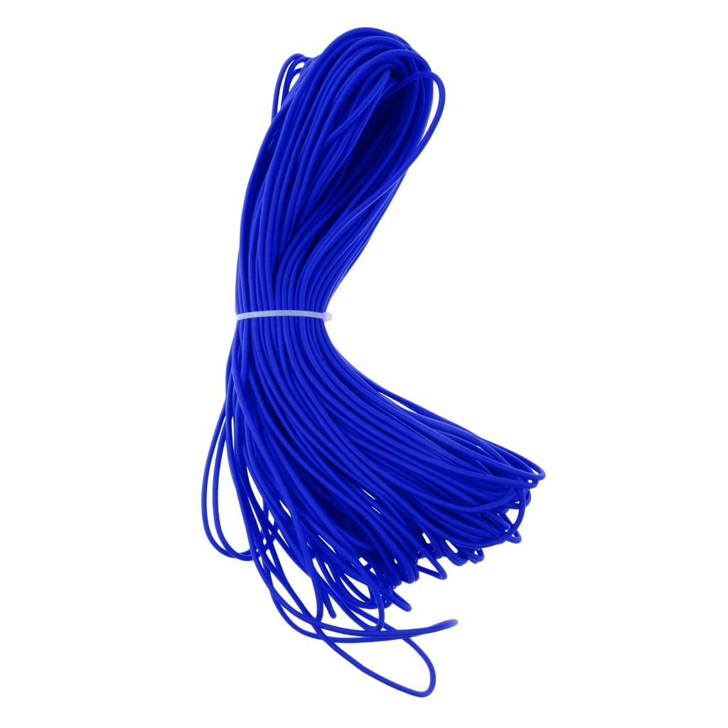 3mm Elastic Bungee Rope Shock Cord Tie Down Boats Trailers Roof Rack 50m