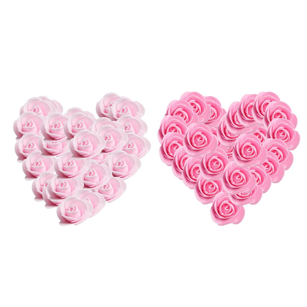 200pcs PE Foam Rose Flower Heads Artificial Rose Flowers DIY Decoration