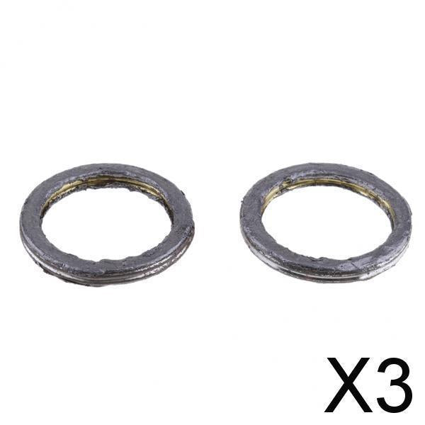 3x2pcs 30mm Exhaust Pipe Gasket for 90cc 110cc 125cc Pit Dirt Bike ATV Buggy