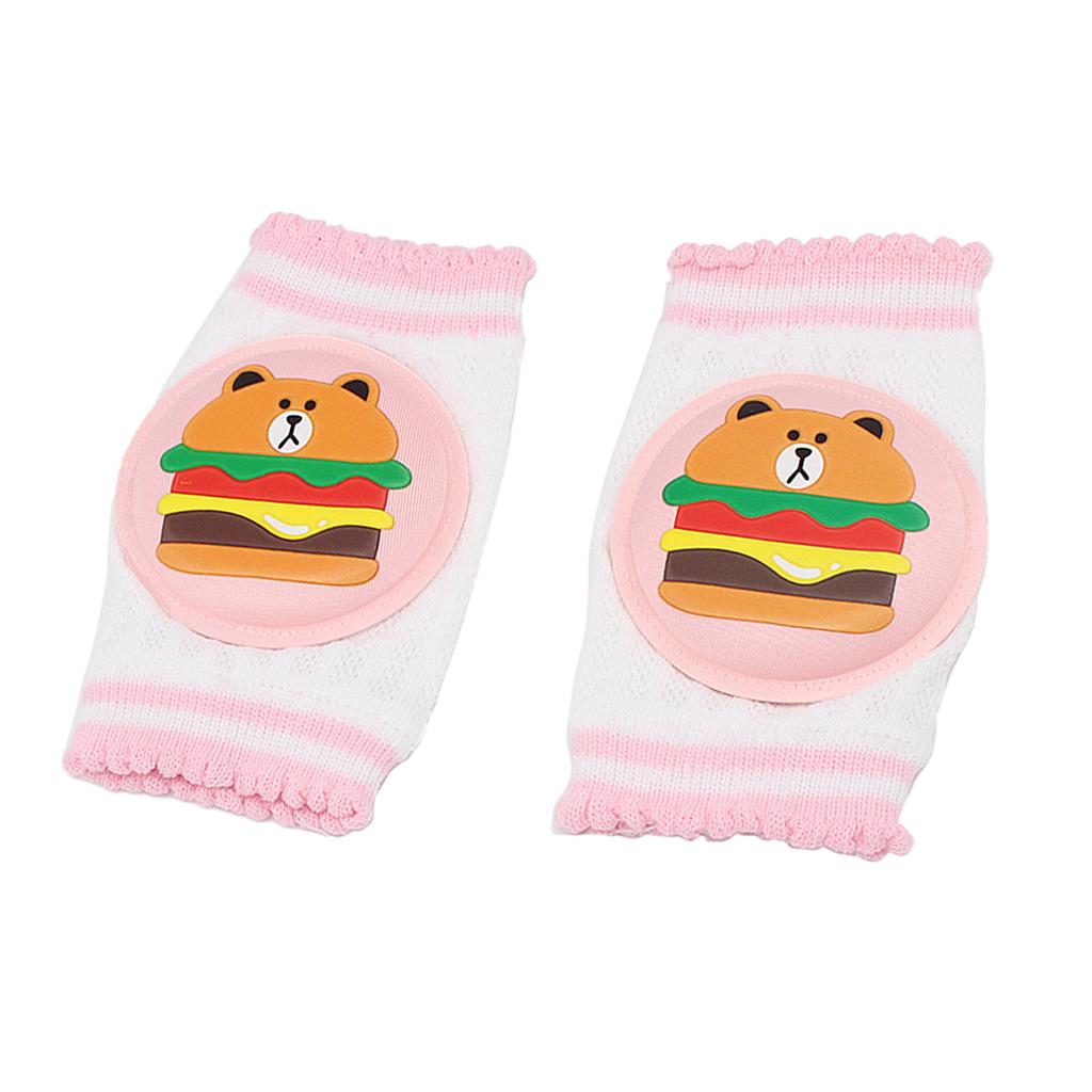 Kids Soft Anti-slip Elbow Cushion Crawling Knee Pad Pink